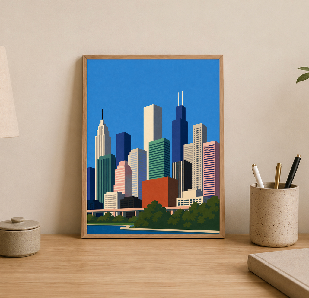 New York City — Mid-Century City Poster