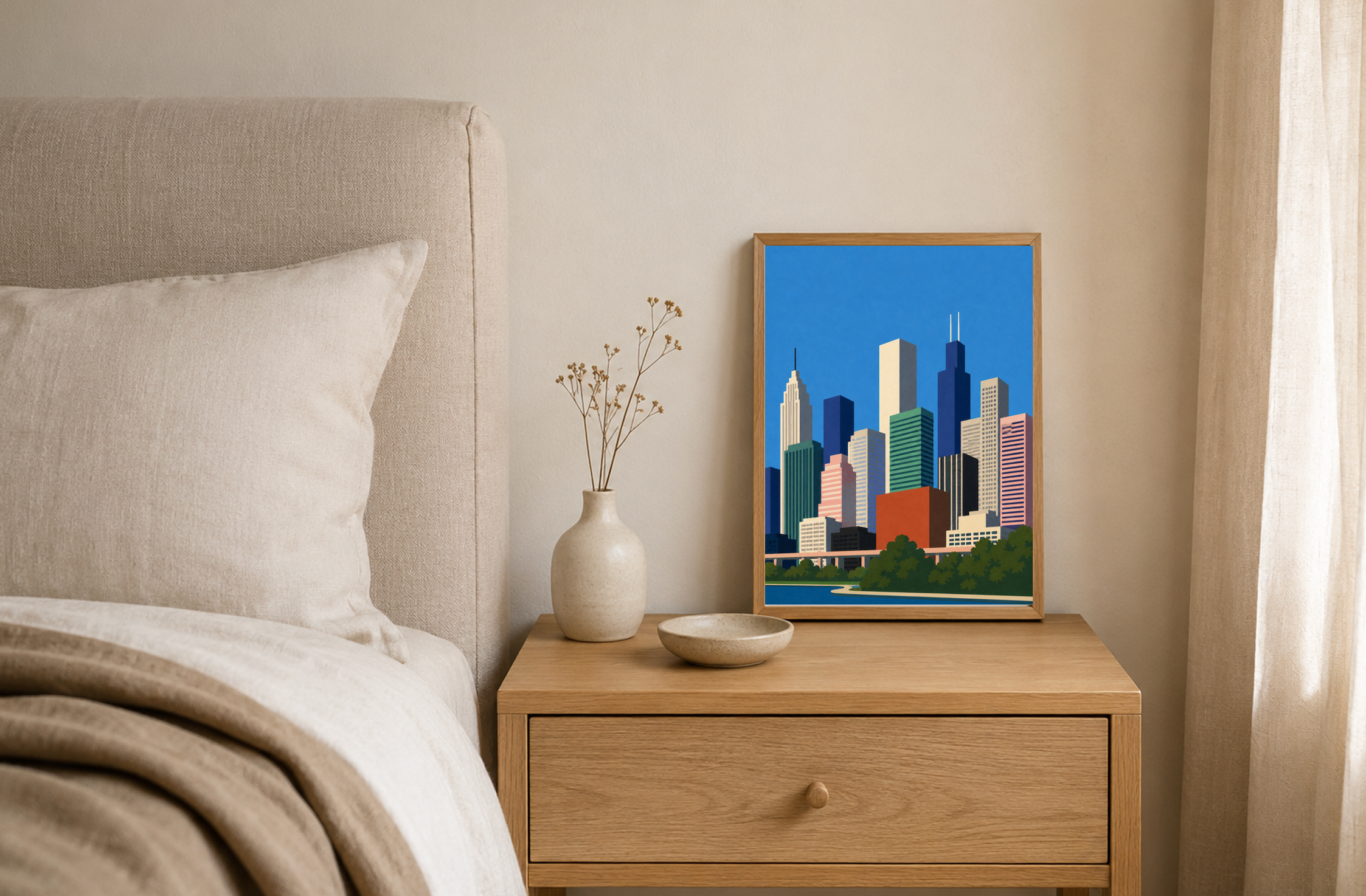 New York City — Mid-Century City Poster