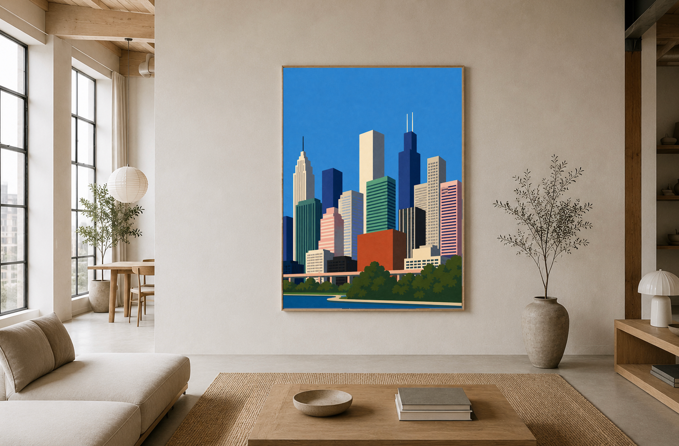 New York City — Mid-Century City Poster