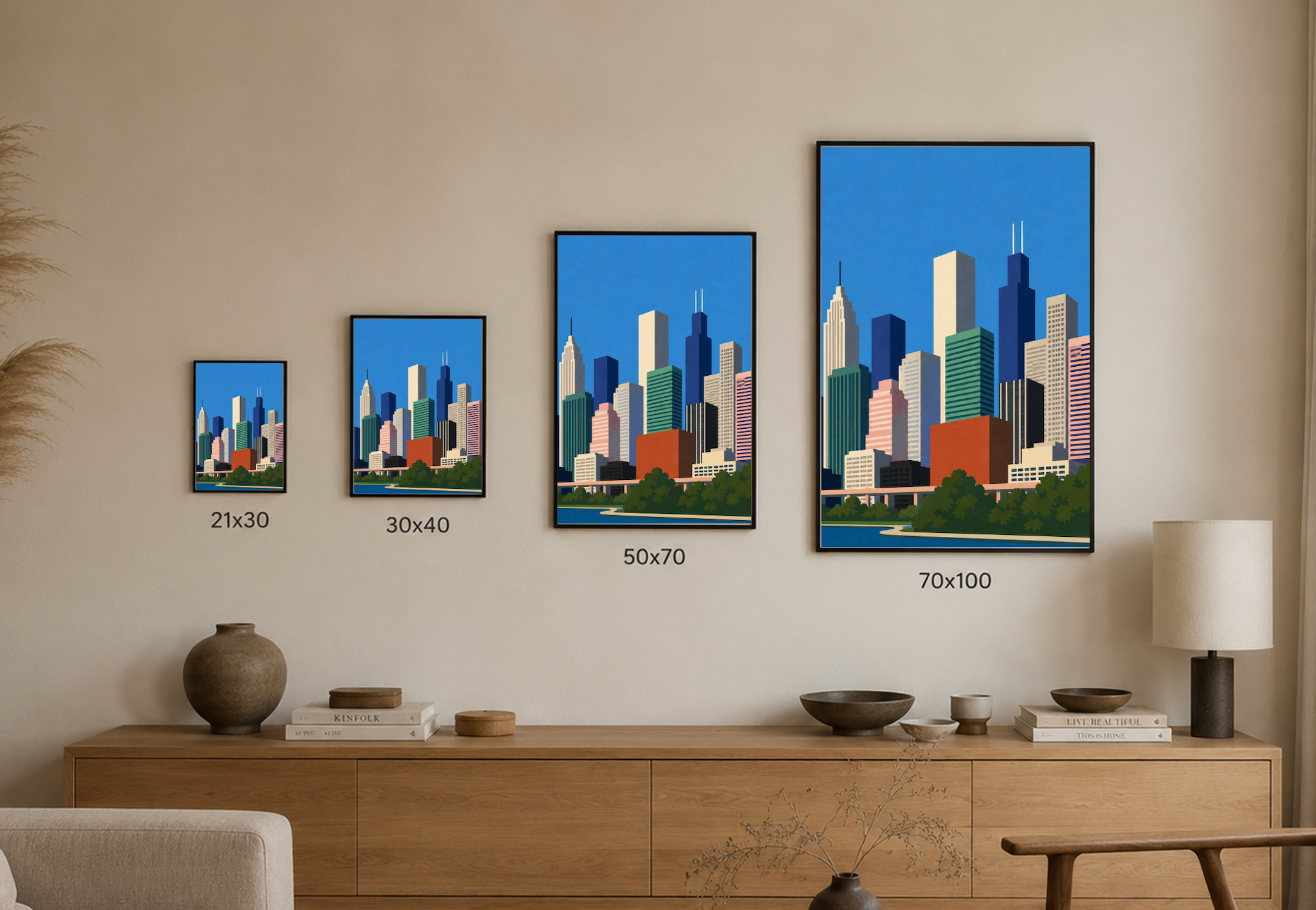 New York City — Mid-Century City Poster
