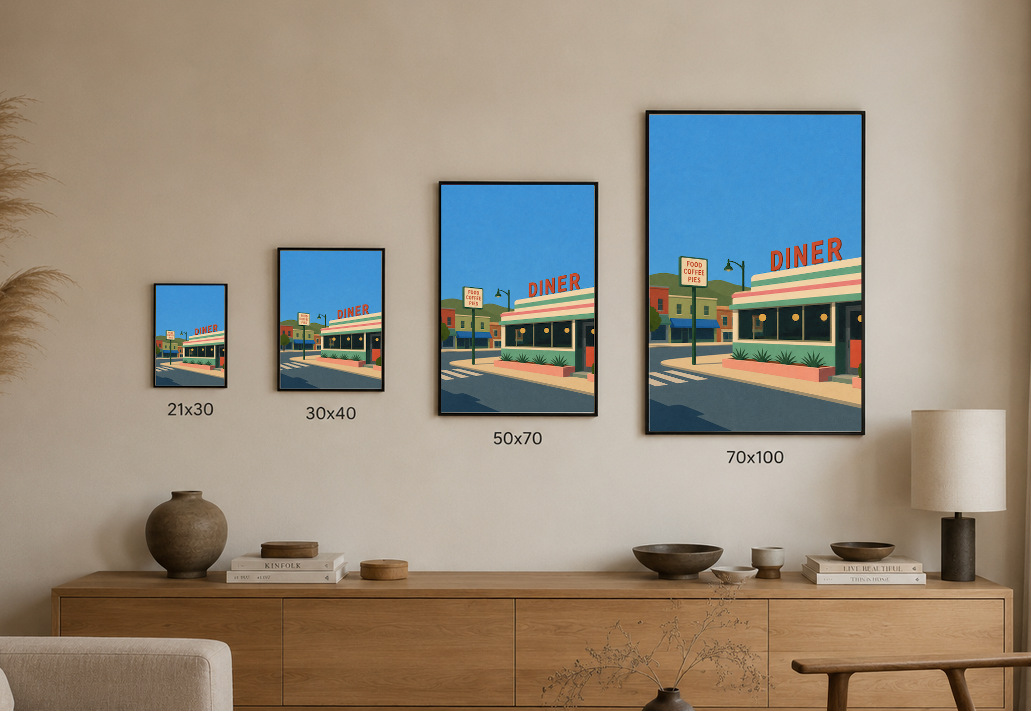 The Diner — American Road Trip Poster