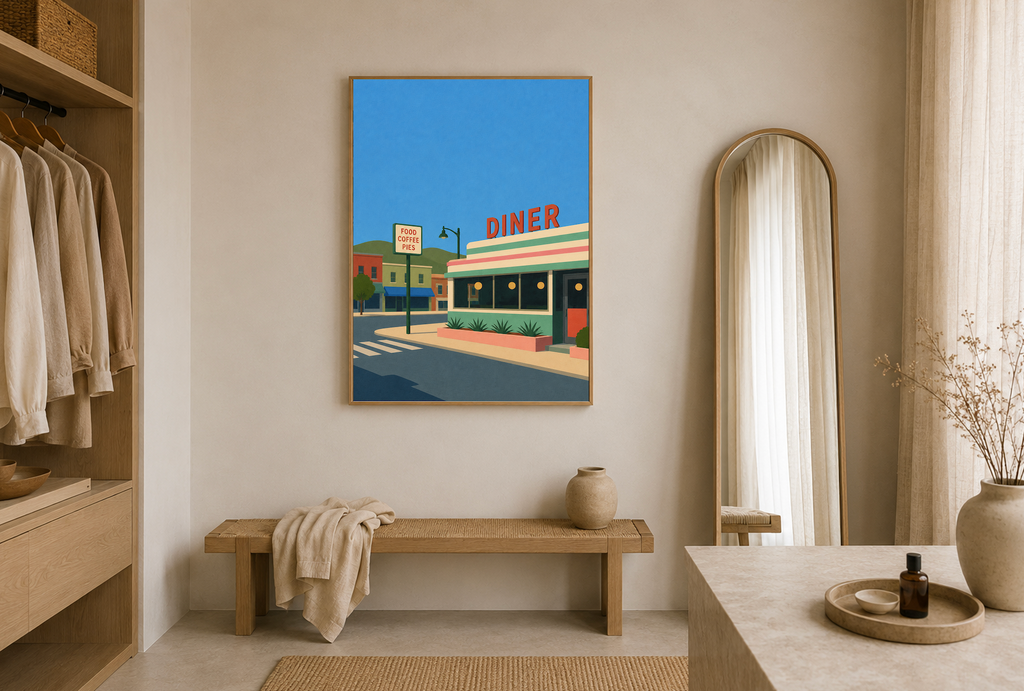 The Diner — American Road Trip Poster