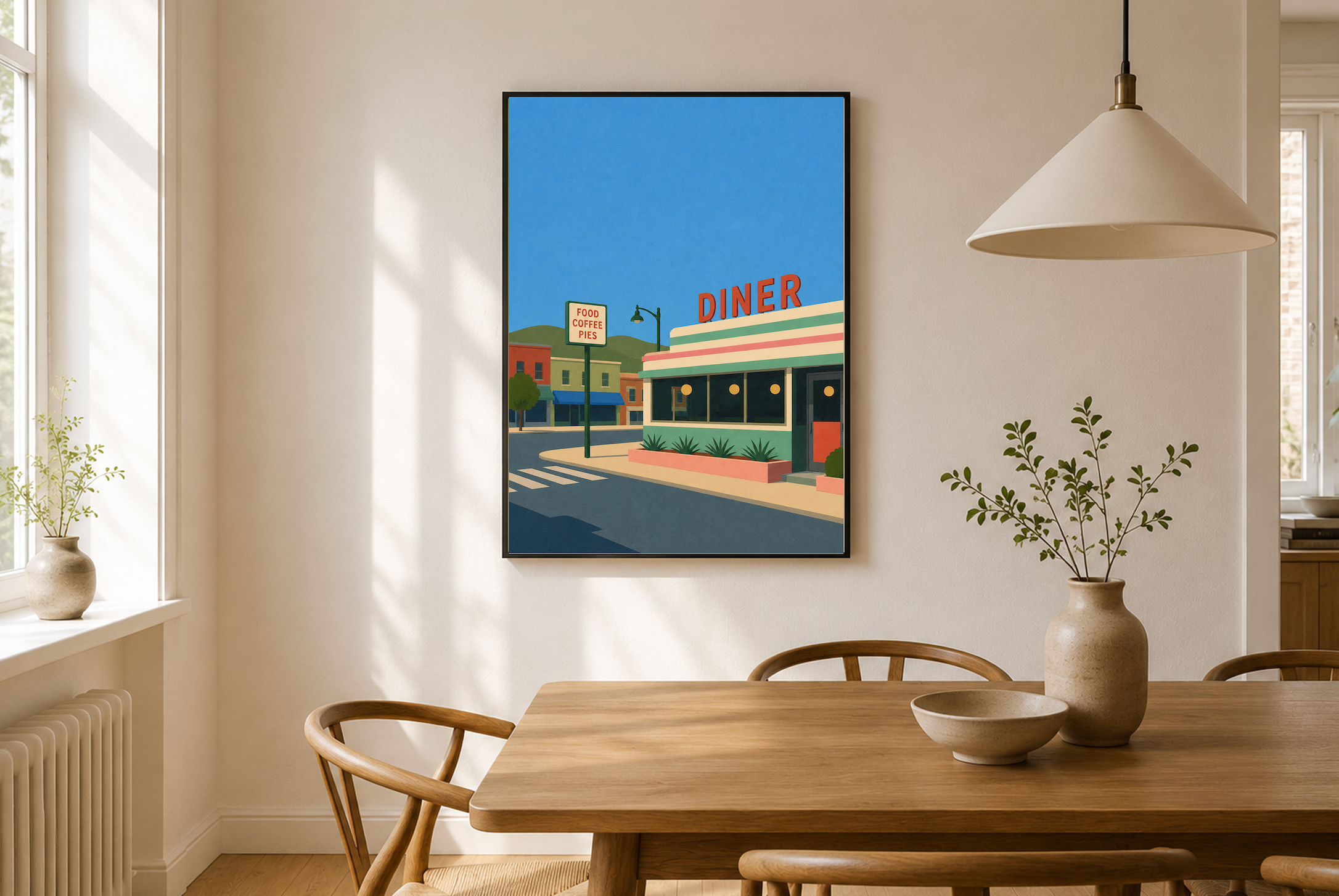 The Diner — American Road Trip Poster