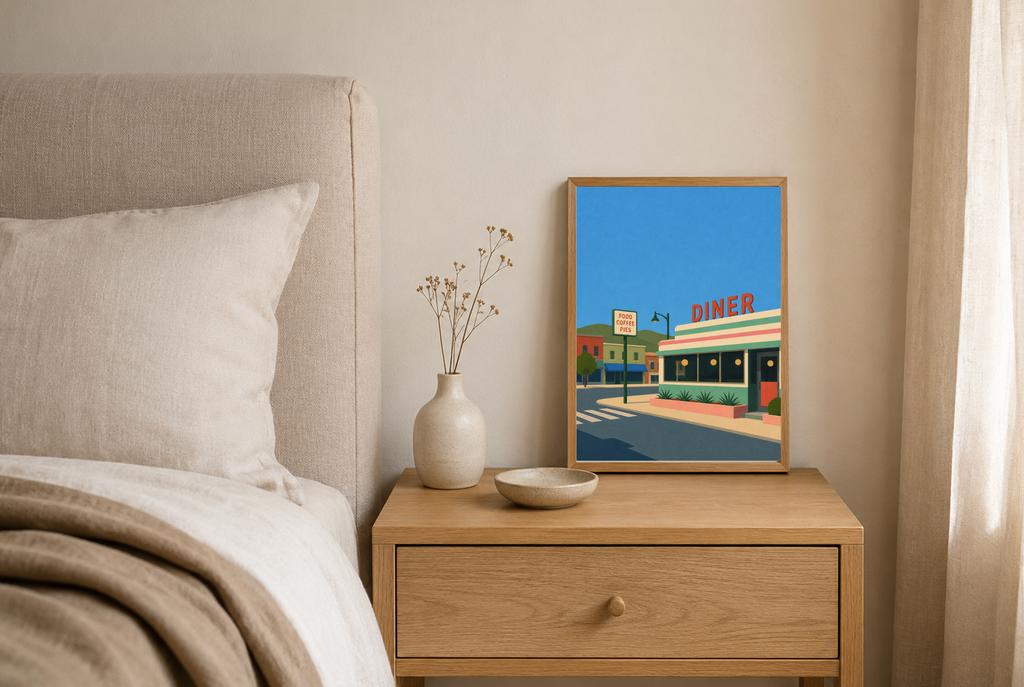 The Diner — American Road Trip Poster