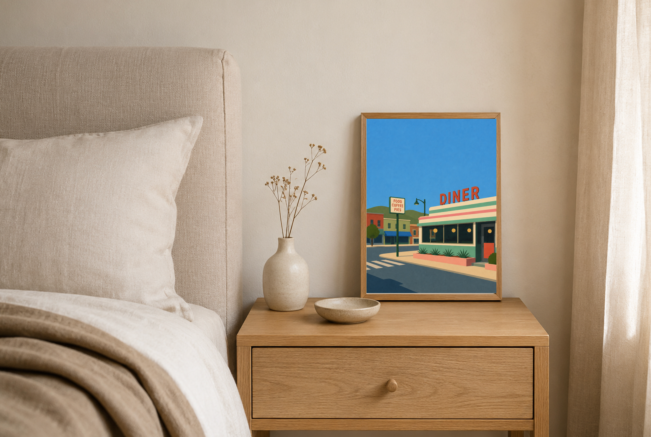 The Diner — American Road Trip Poster