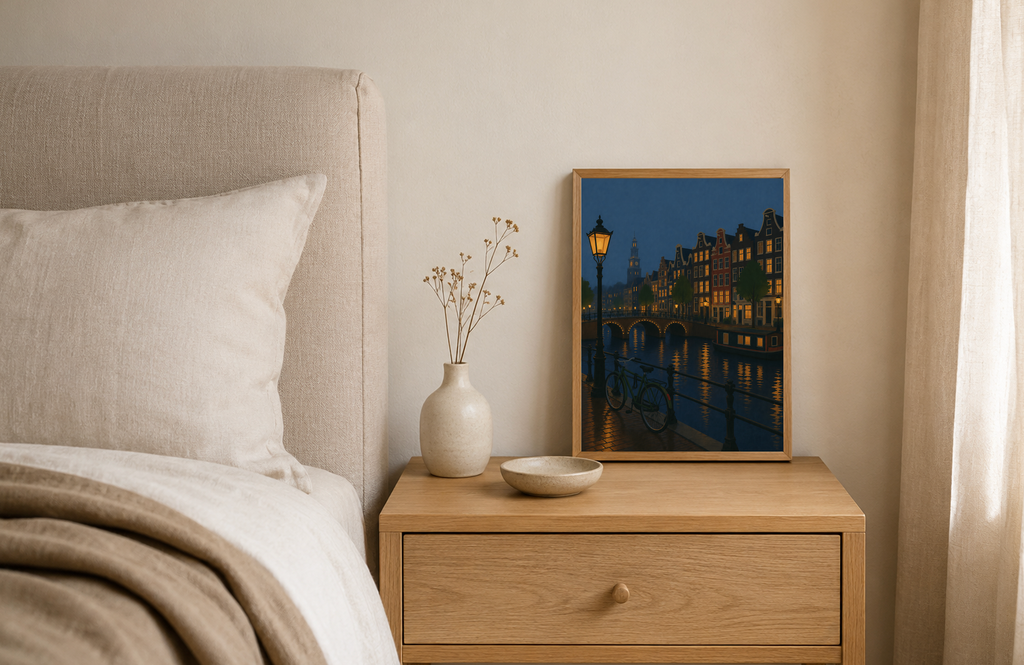 Amsterdam at Night — Canal Poster