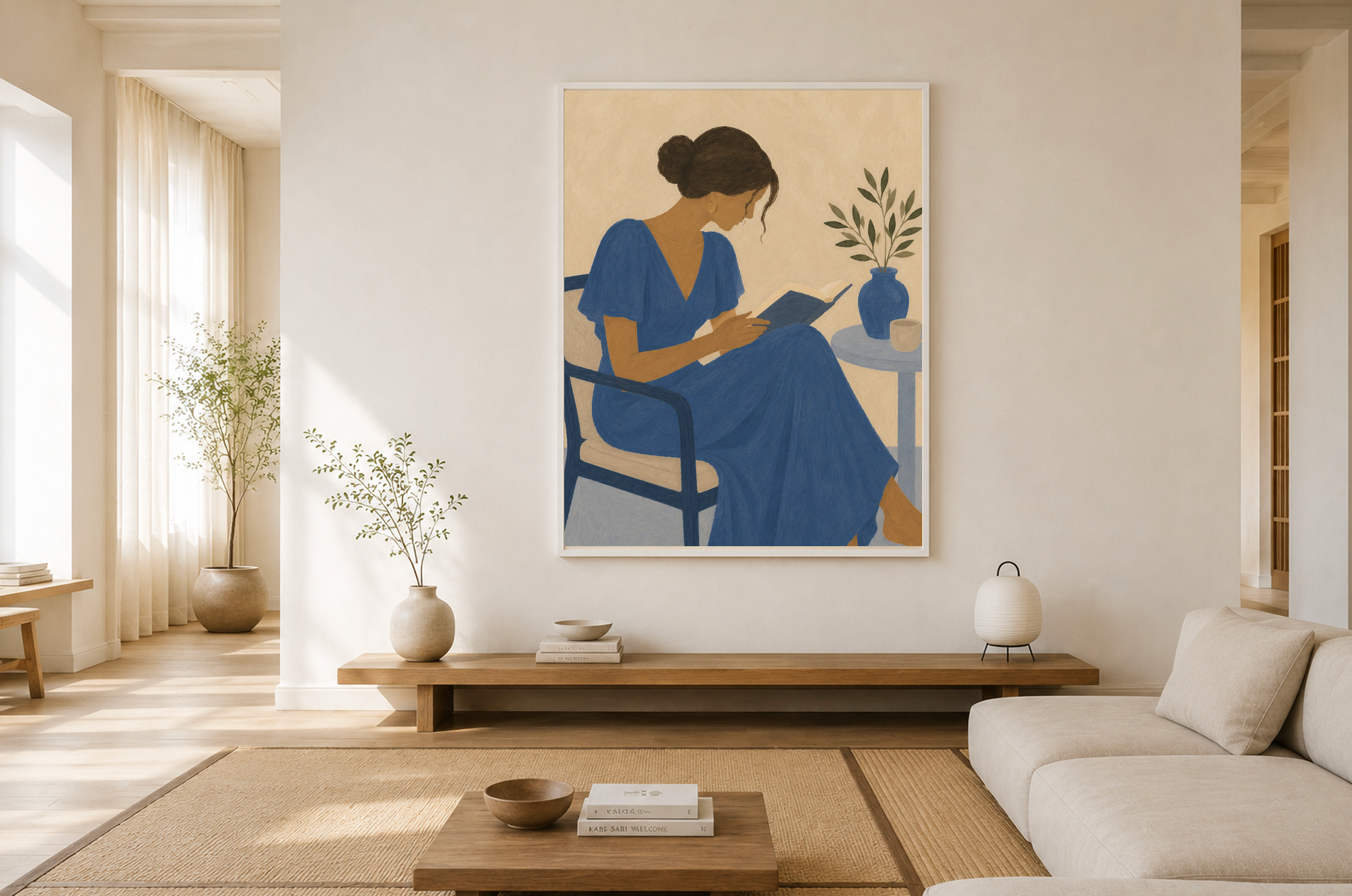 One More Chapter — Abstract Woman Figure Art Print