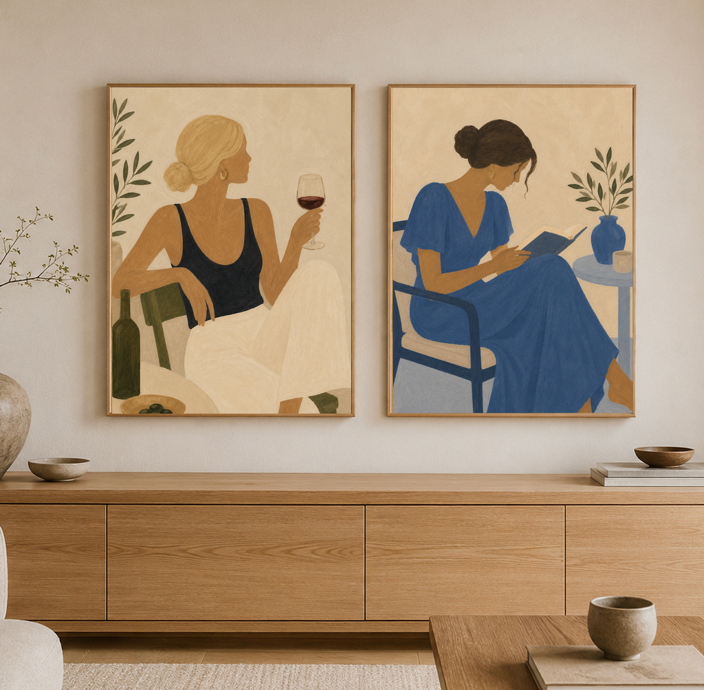 One More Chapter — Abstract Woman Figure Art Print