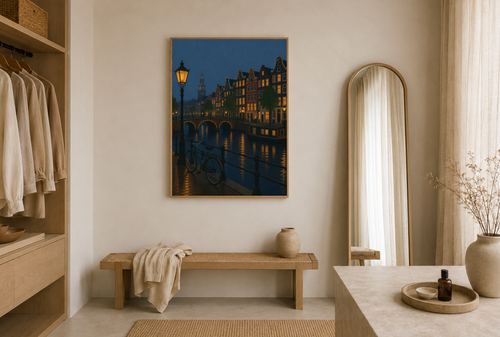 Amsterdam at Night — Canal Poster