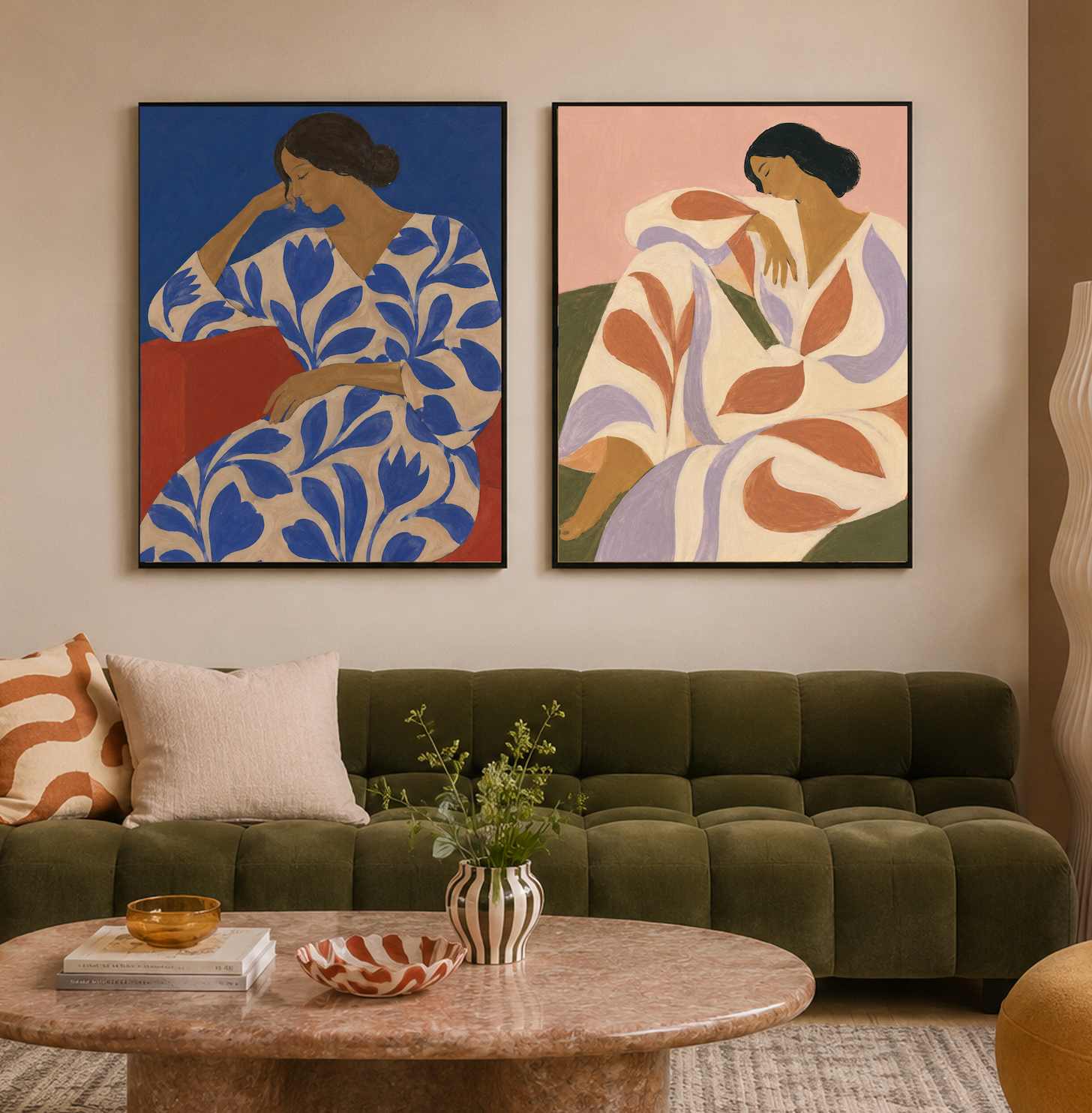 In Bloom — Abstract Woman Figure Art Print