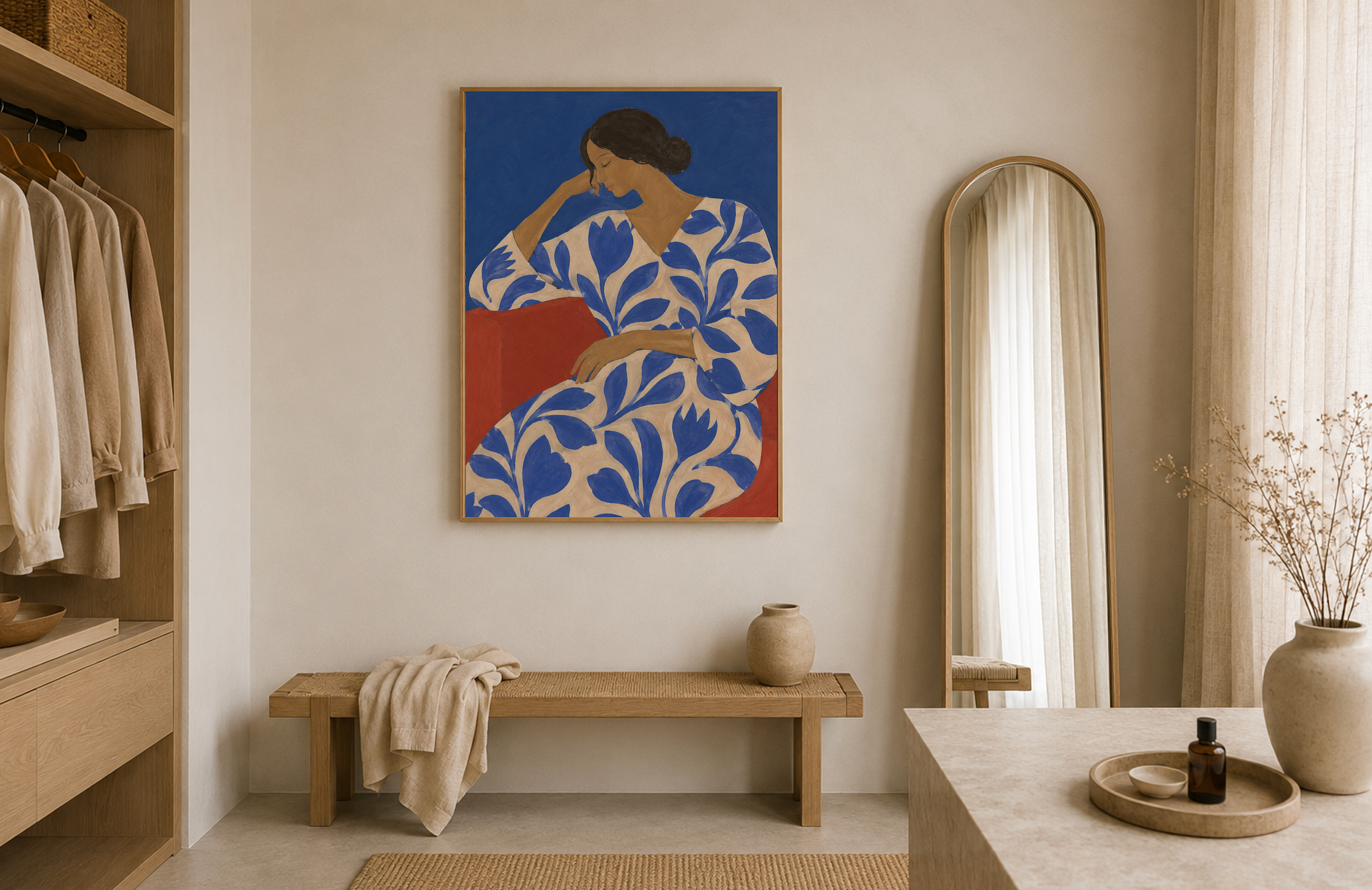 In Bloom — Abstract Woman Figure Art Print