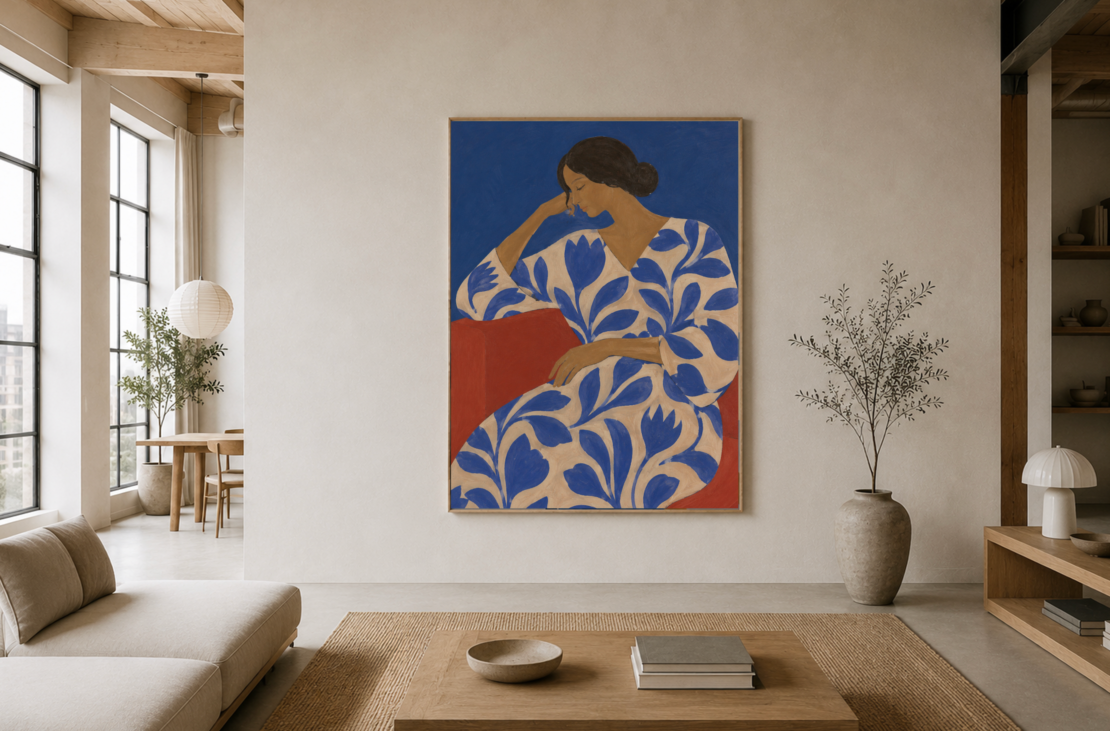 In Bloom — Abstract Woman Figure Art Print