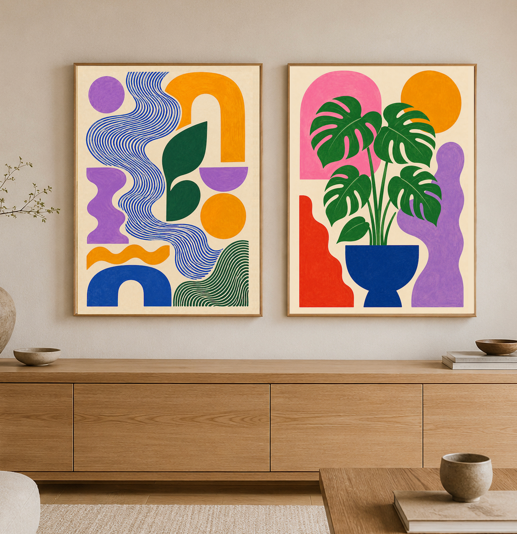Good Shapes — Abstract Geometric Art Print
