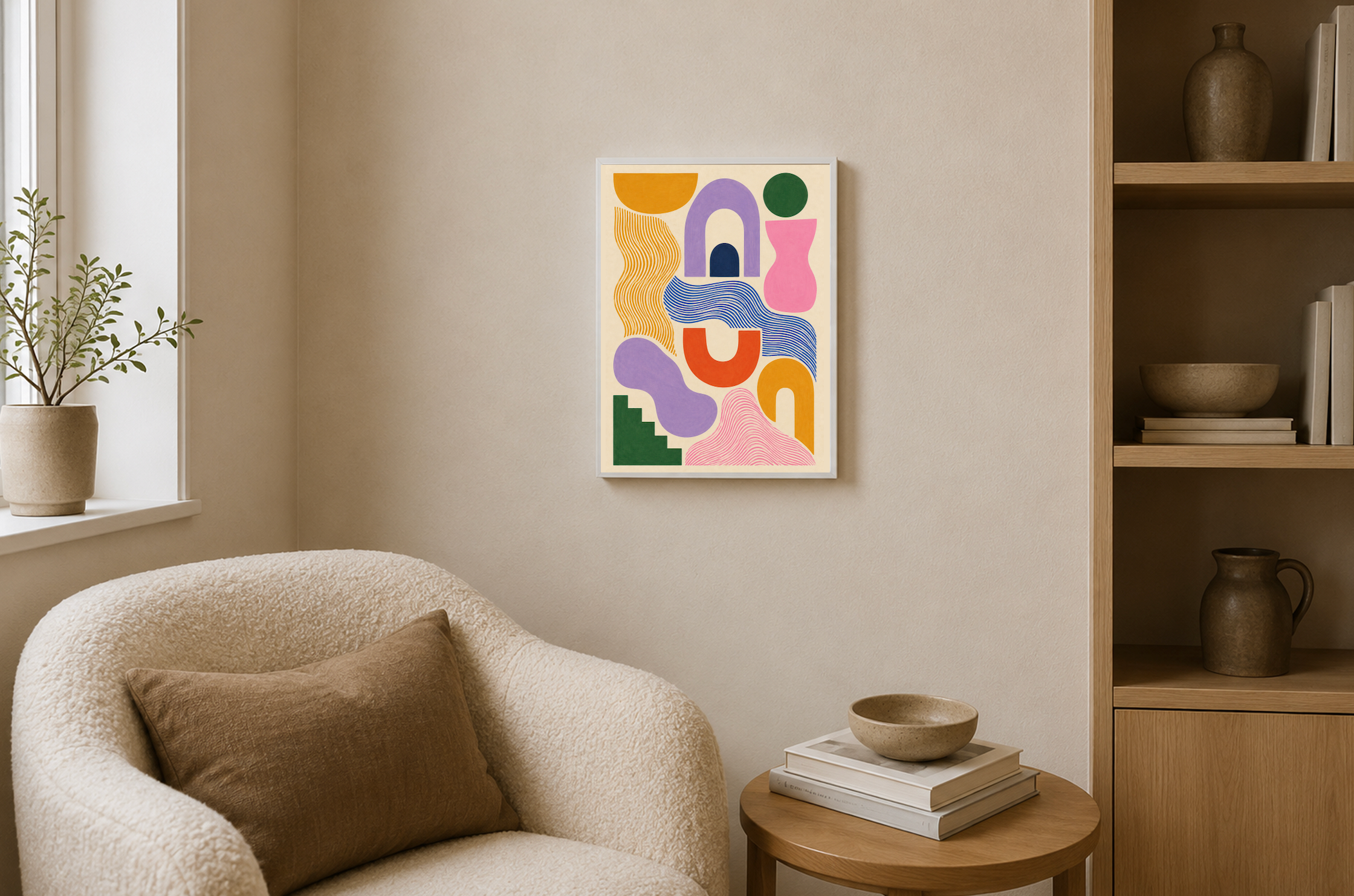 Full House — Abstract Geometric Art Print
