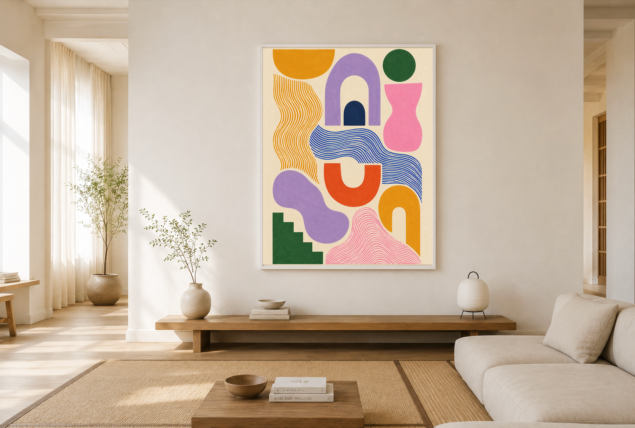 Full House — Abstract Geometric Art Print
