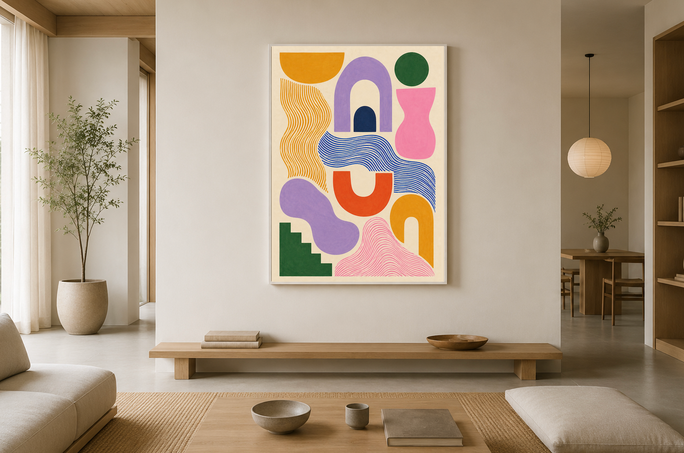 Full House — Abstract Geometric Art Print