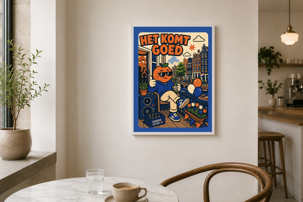 Het Komt Goed, Appie!   — Amsterdam Art Print
