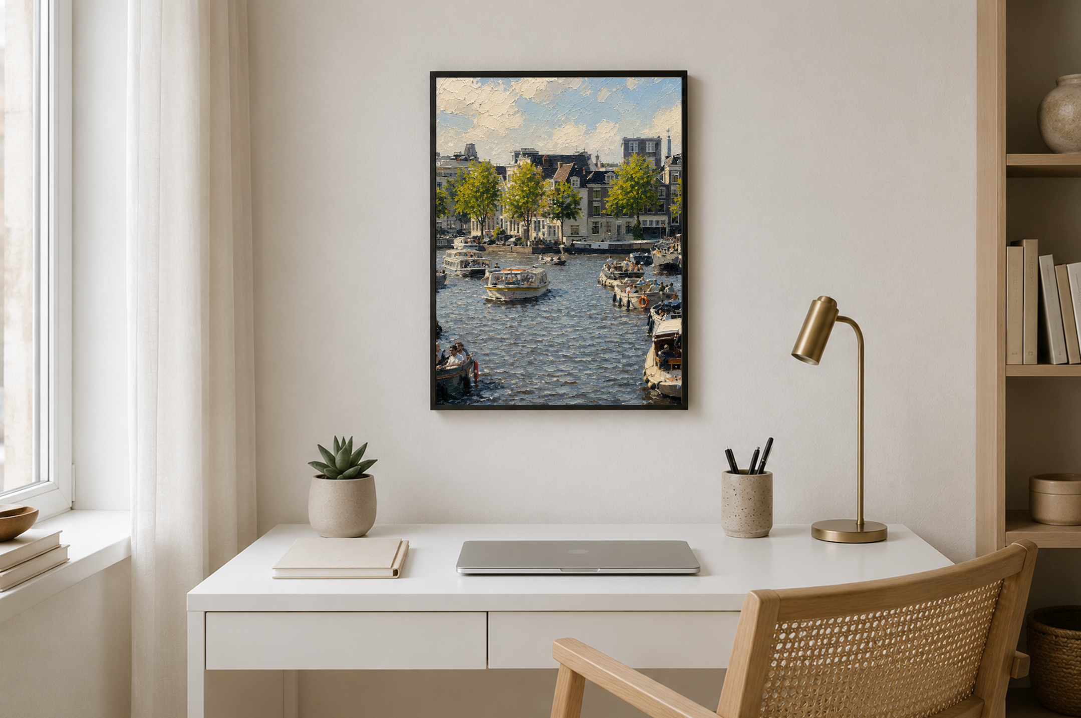 Amstel Summer — Amsterdam Oil Painting Style Print