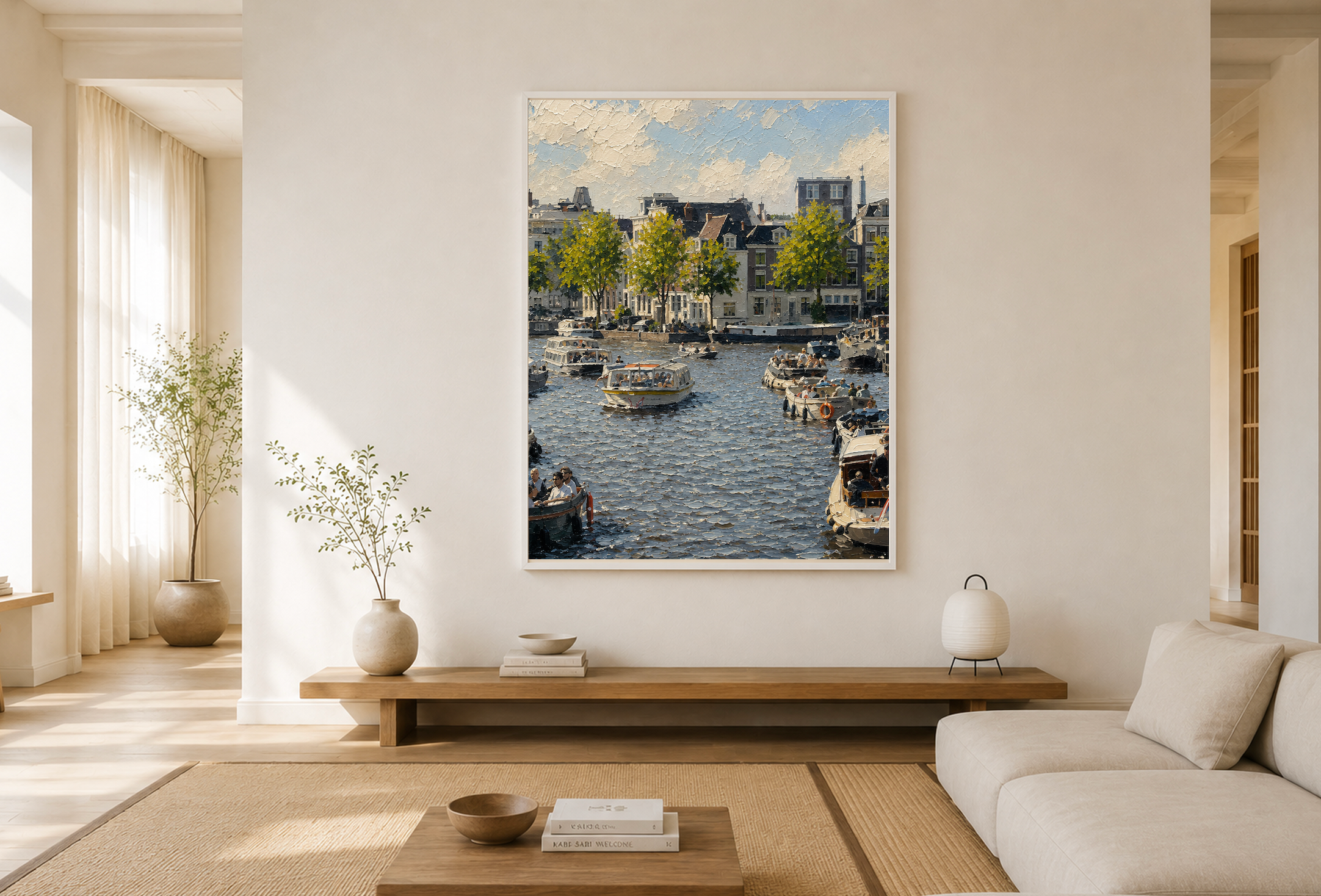 Amstel Summer — Amsterdam Oil Painting Style Print