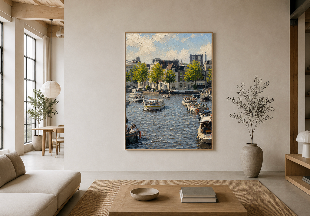 Amstel Summer — Amsterdam Oil Painting Style Print