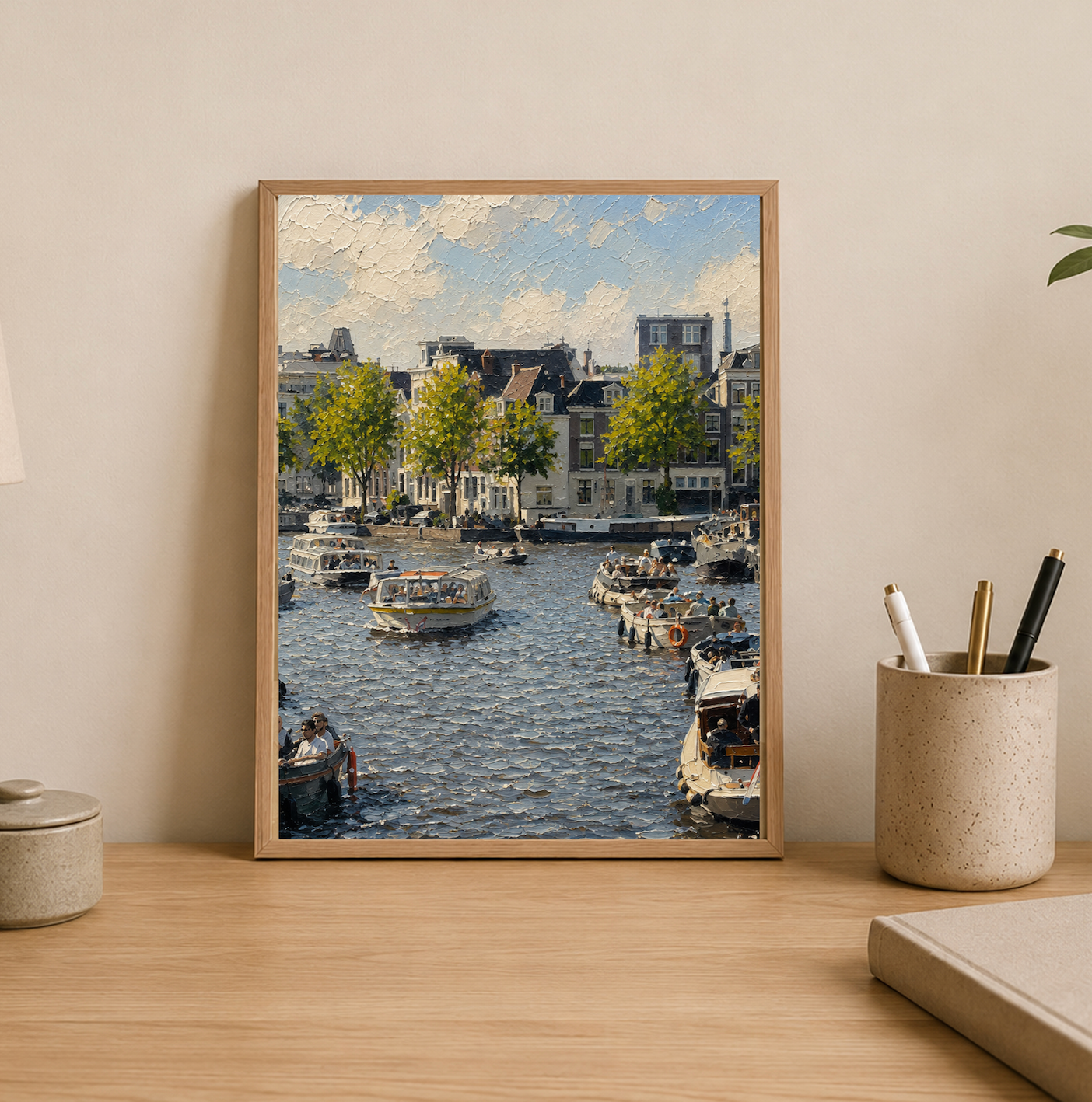 Amstel Summer — Amsterdam Oil Painting Style Print