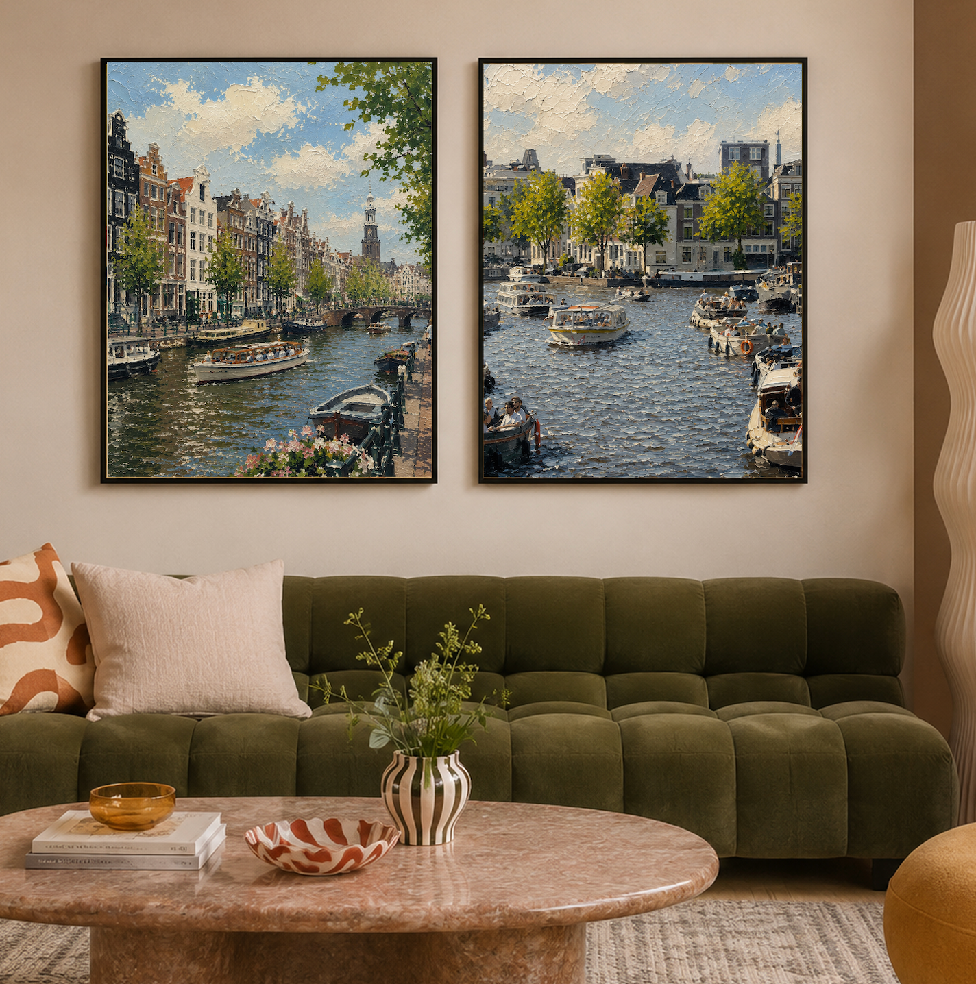 Amstel Summer — Amsterdam Oil Painting Style Print