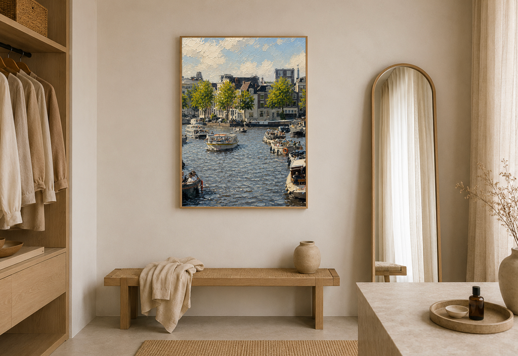 Amstel Summer — Amsterdam Oil Painting Style Print