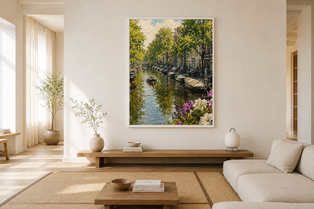 Jordaan — Amsterdam Oil Painting Style Print
