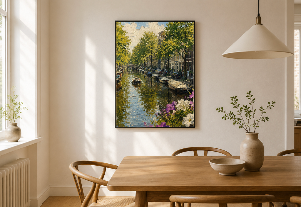 Jordaan — Amsterdam Oil Painting Style Print