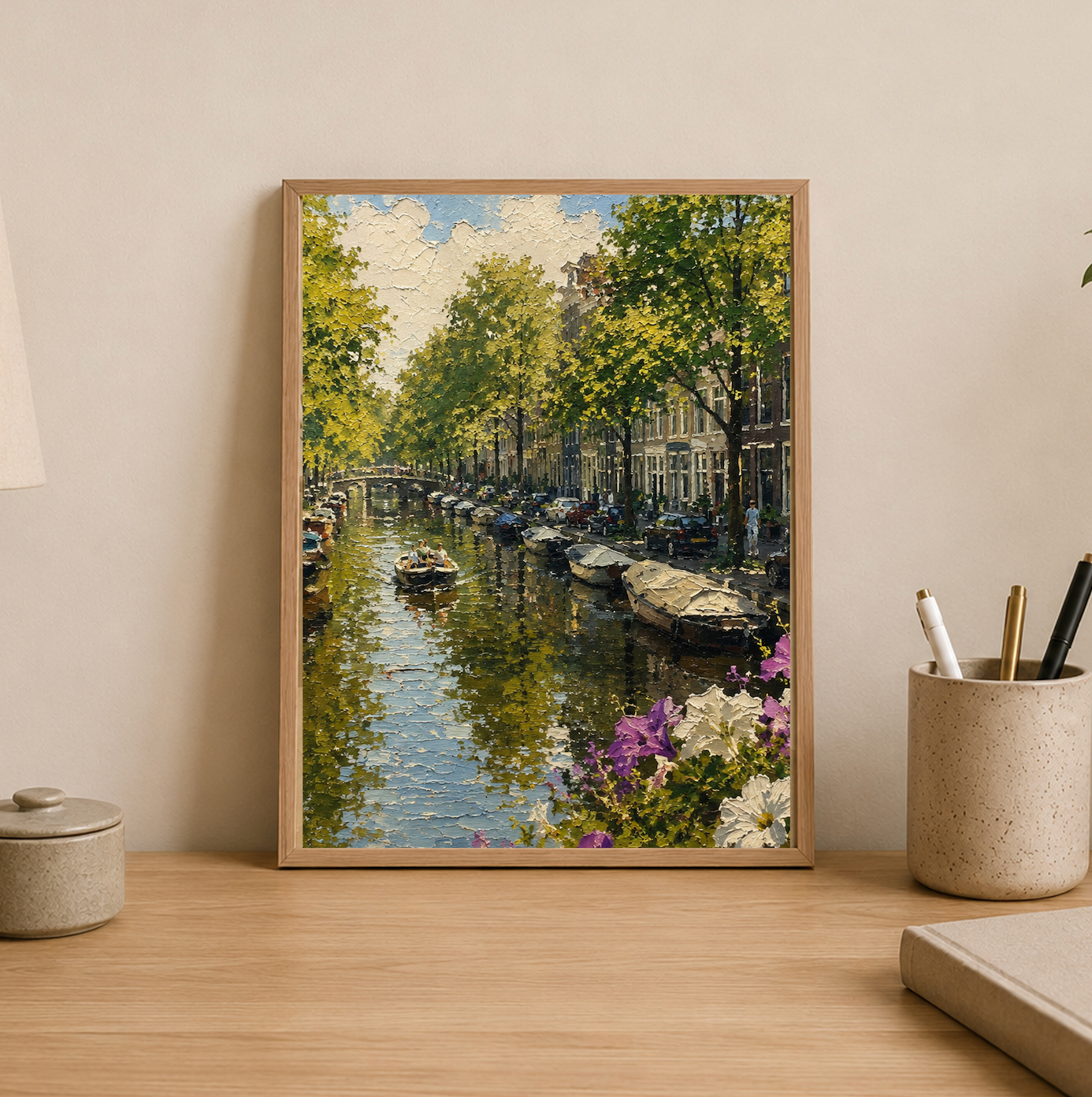 Jordaan — Amsterdam Oil Painting Style Print