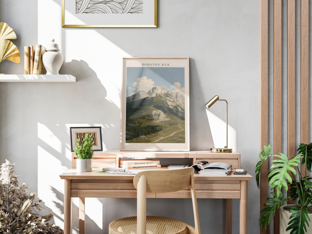 Bobotov Kuk Mountain Poster – Durmitor National Park Landscape Wall Art Print