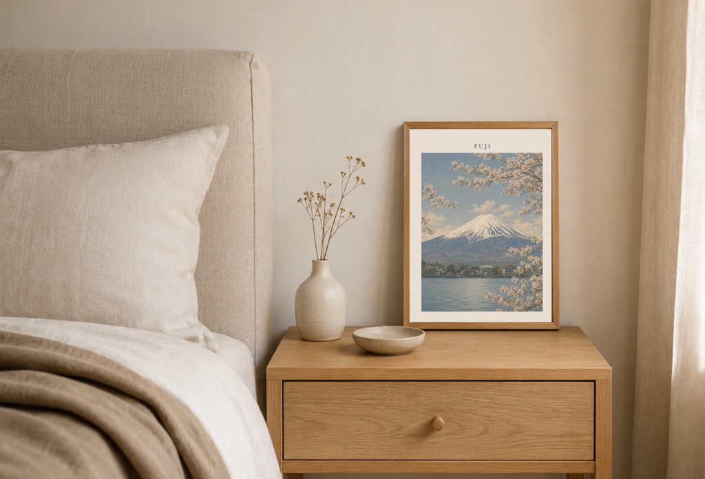Mount Fuji Poster – Japanese Mountain Landscape Wall Art Print