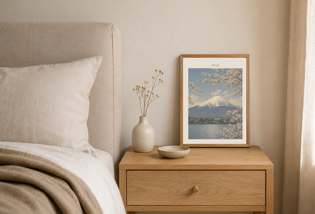 Mount Fuji Poster – Japanese Mountain Landscape Wall Art Print