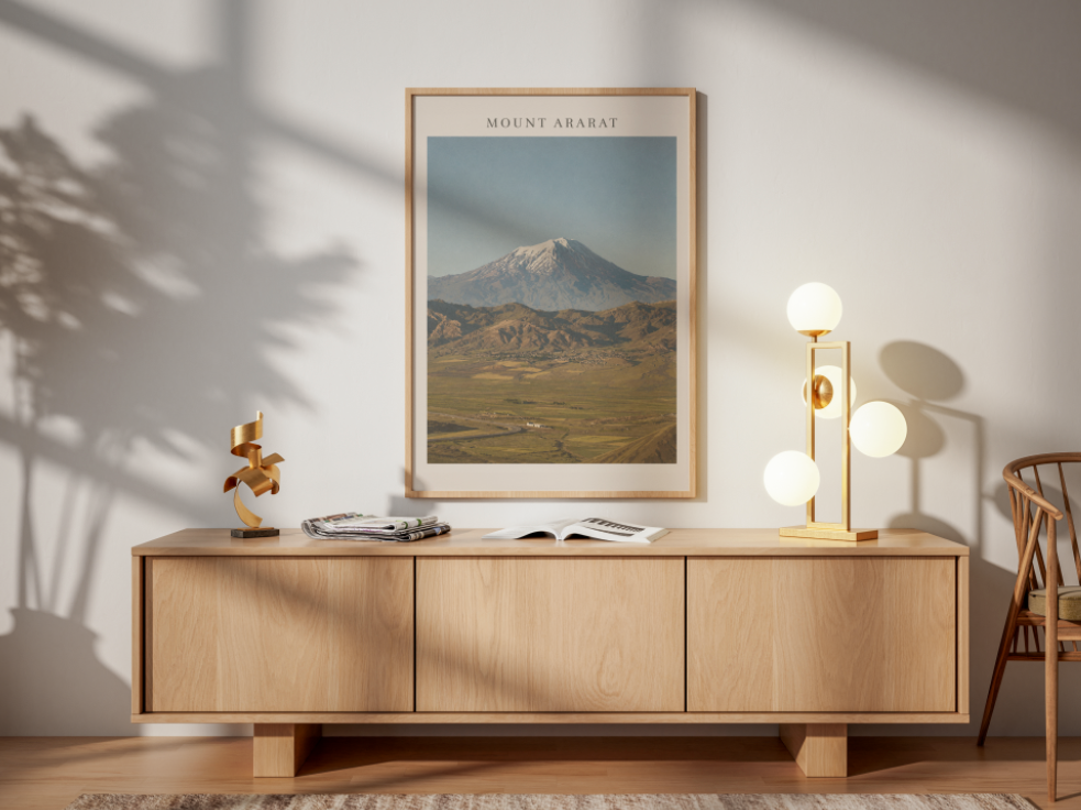 Mount Ararat Poster – Historic Mountain Landscape Wall Art Print