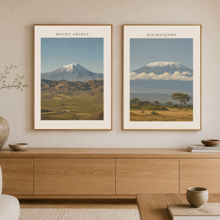 Mount Ararat Poster – Historic Mountain Landscape Wall Art Print