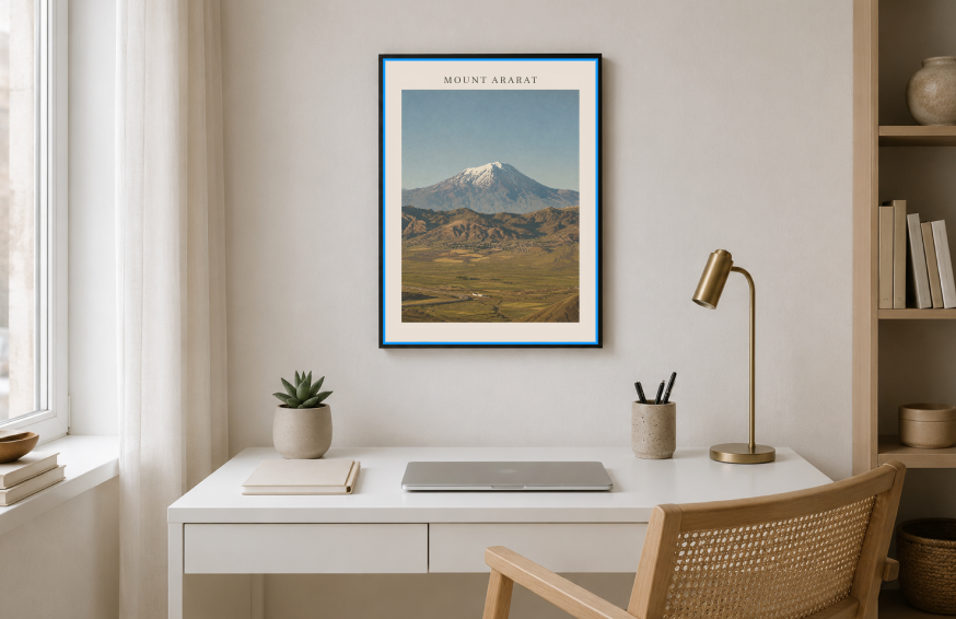 Mount Ararat Poster – Historic Mountain Landscape Wall Art Print