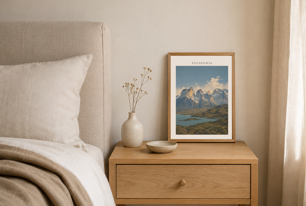 Patagonia Mountain Poster – Patagonian Landscape Wall Art Print