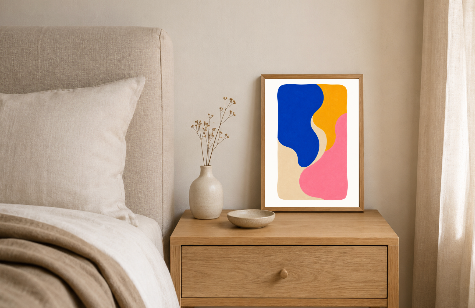 Abstract Color Blocks Poster – Modern Minimalist Wall Art Print