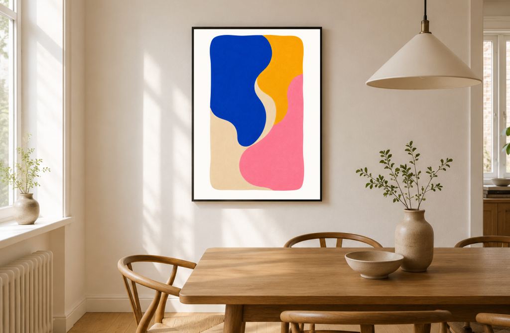 Abstract Color Blocks Poster – Modern Minimalist Wall Art Print