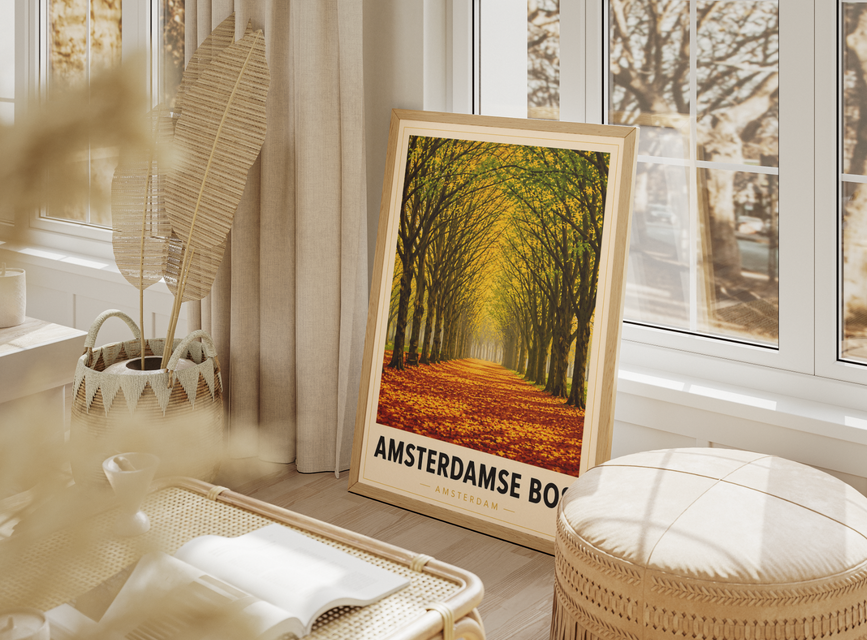 Amsterdamse Bos Poster – Amsterdam Forest Landscape Wall Art Print