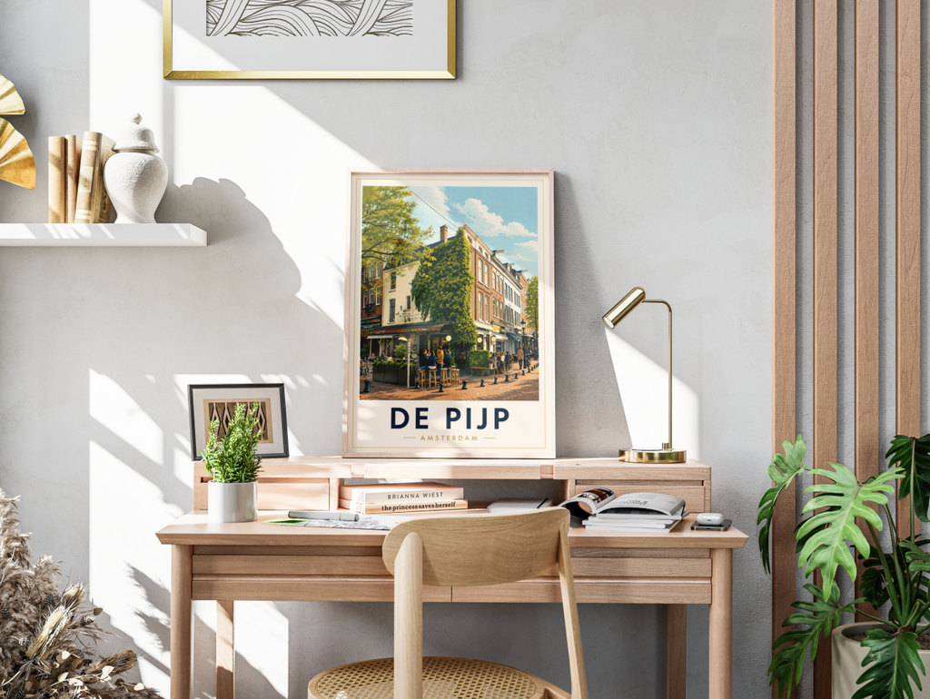 De Pijp Poster – Amsterdam Neighborhood Wall Art Print