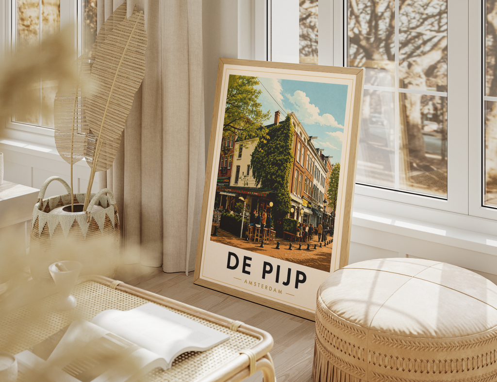 De Pijp Poster – Amsterdam Neighborhood Wall Art Print