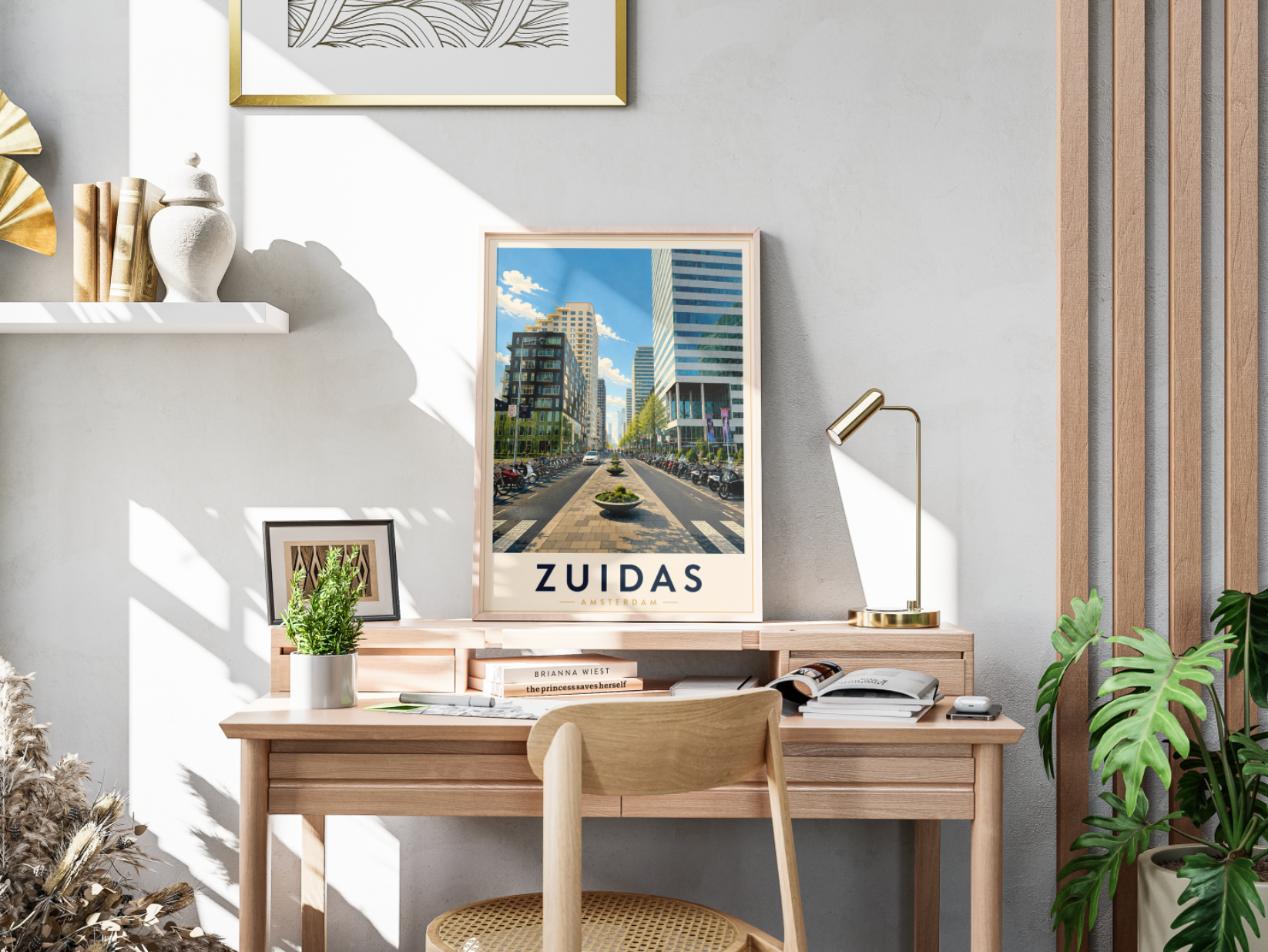 Zuidas Poster – Amsterdam Business District Wall Art Print
