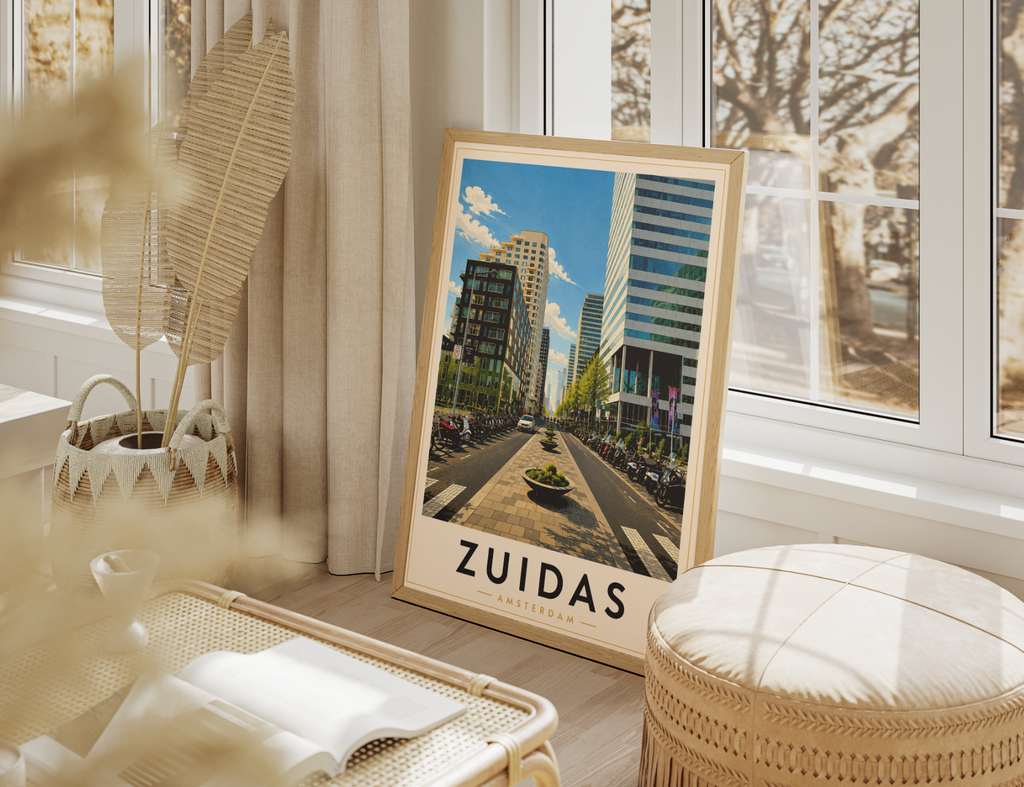 Zuidas Poster – Amsterdam Business District Wall Art Print