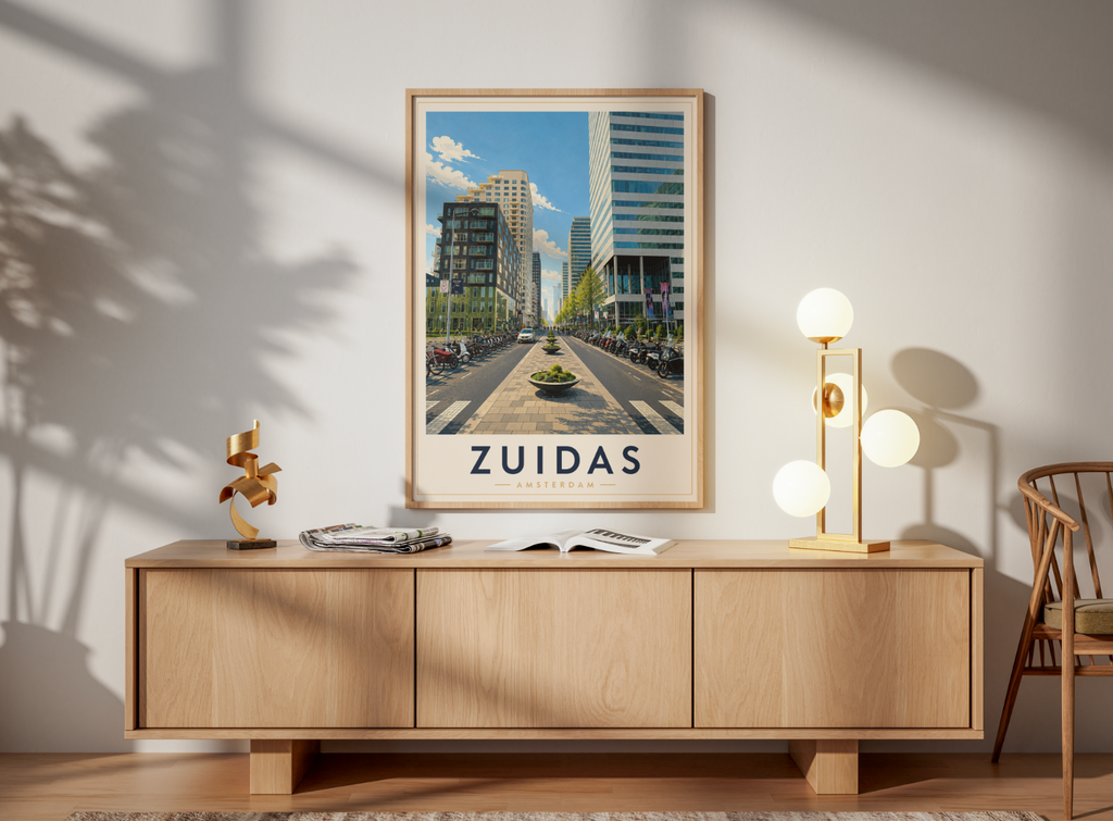 Zuidas Poster – Amsterdam Business District Wall Art Print