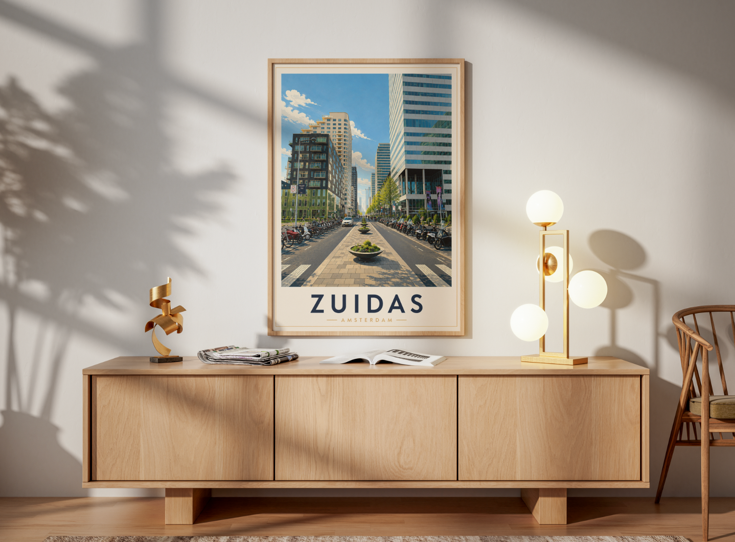 Zuidas Poster – Amsterdam Business District Wall Art Print