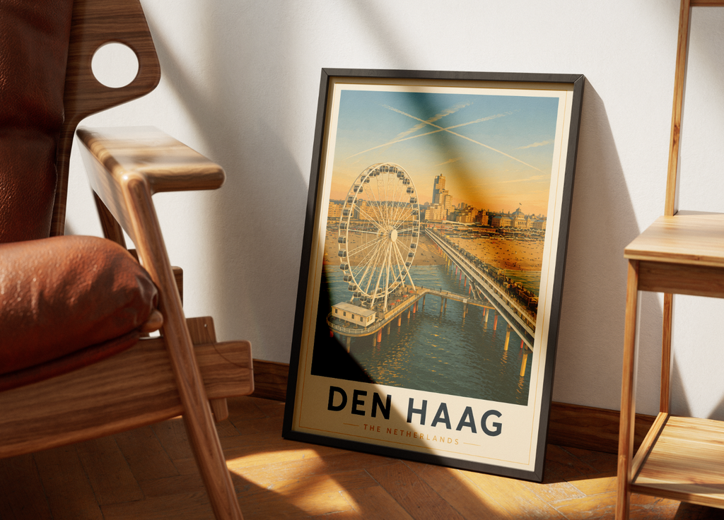 Den Haag Poster – Vintage Netherlands Travel Wall Art Print