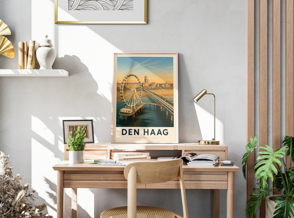 Den Haag Poster – Vintage Netherlands Travel Wall Art Print
