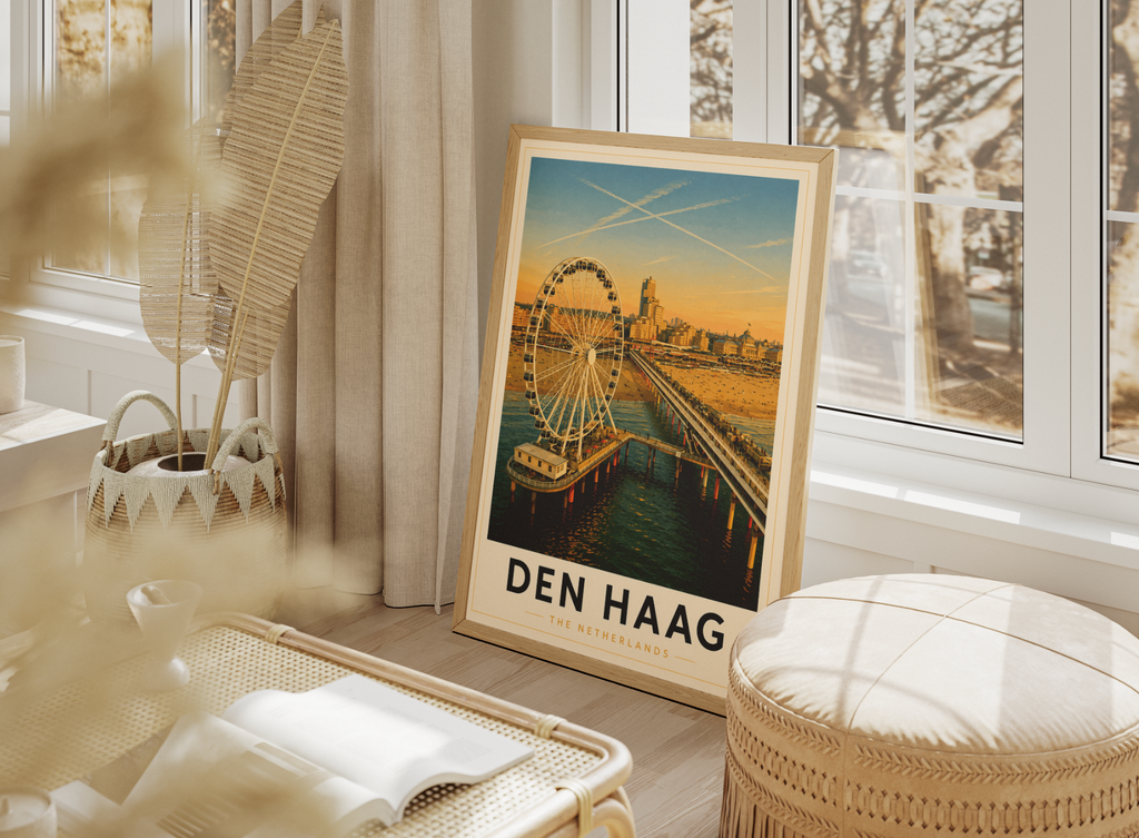 Den Haag Poster – Vintage Netherlands Travel Wall Art Print