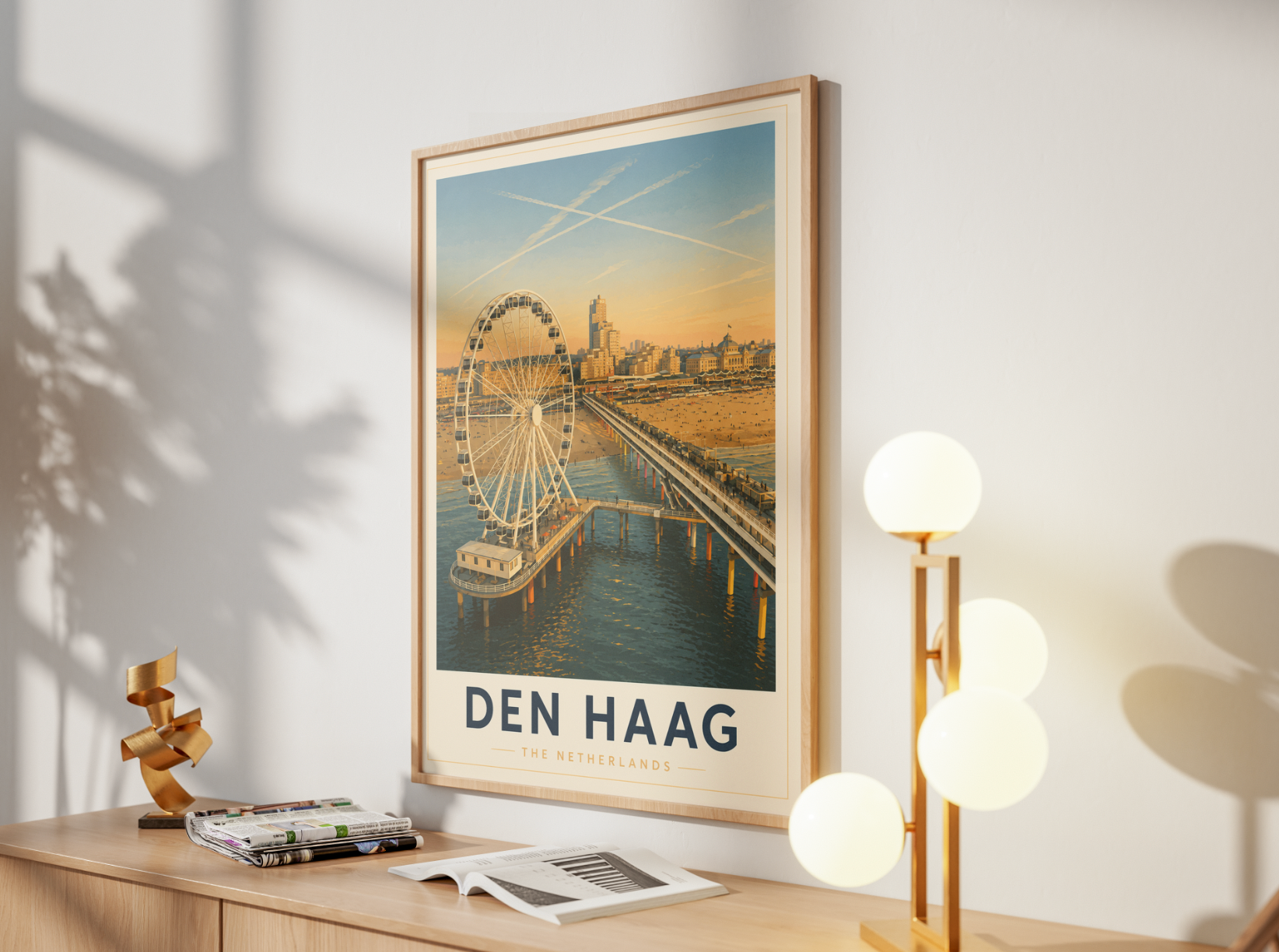 Den Haag Poster – Vintage Netherlands Travel Wall Art Print